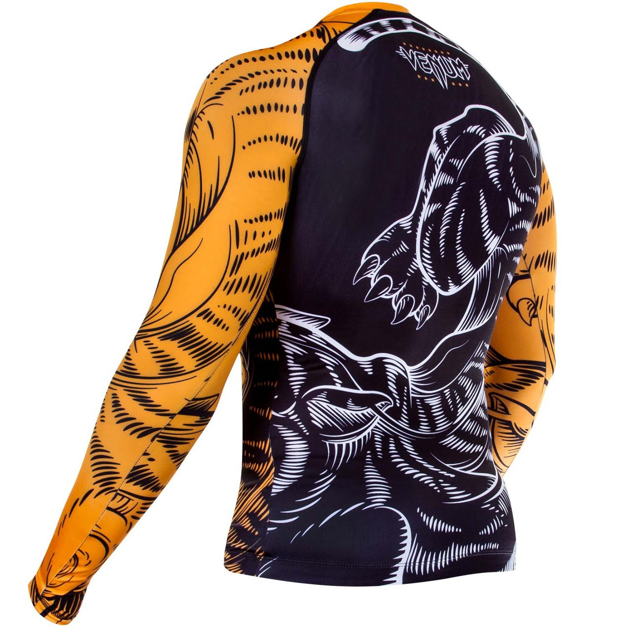Venum Tiger Rashguard.  www.thejiujitsushop.com  Best deals and best Jiu Jitsu Gear