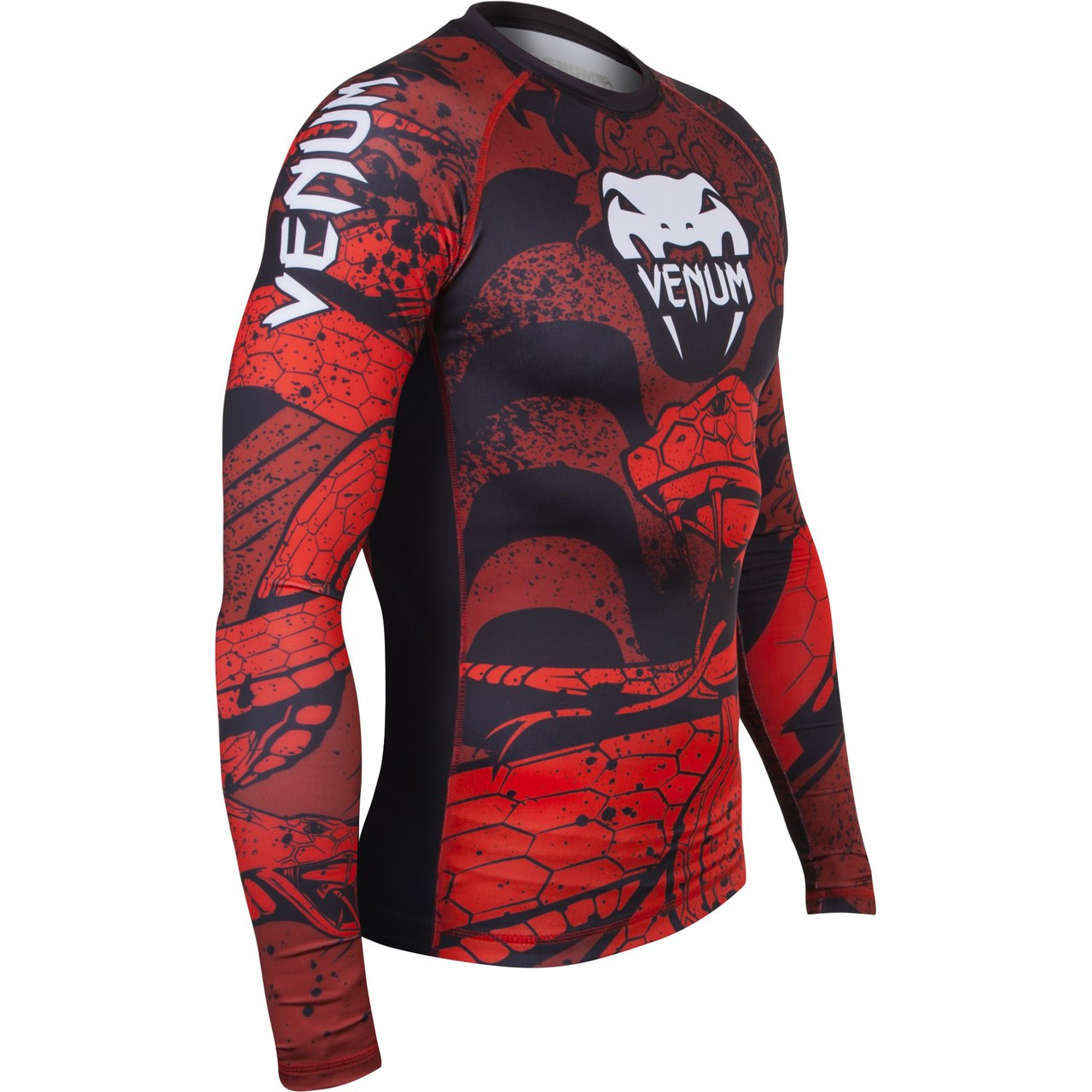 Venum Absolute Crimson Viper rashguard long sleeve.  The Jiu Jitsu Shop. www.thejiujitsushop.com 

Beautiful design with collaboration with Leandro Lo.  Long sleeve viper design.