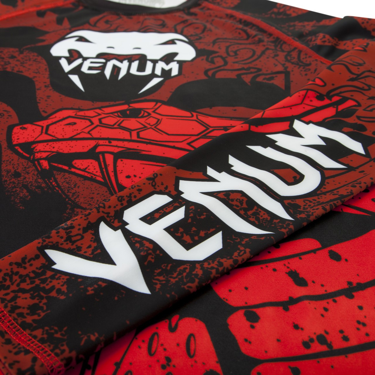 Venum Absolute Crimson Viper rashguard long sleeve.  The Jiu Jitsu Shop. www.thejiujitsushop.com 

Beautiful design with collaboration with Leandro Lo.  Long sleeve viper design.