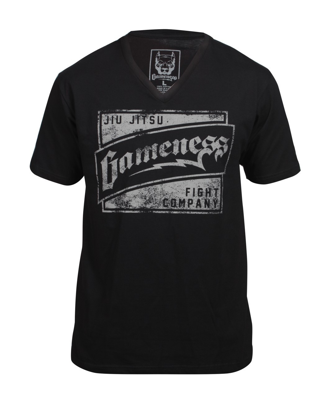 Gameness Vintage Men's V-Neck Black - available at www.thejiujitsushop.com 

Enjoy Free Shipping from The Jiu Jitsu Shop today!
