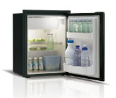 Vitrifrigo C42RBD4-F-1 Refrigerator w/ Freezer, Black door, Adj Flange, and Ext unit