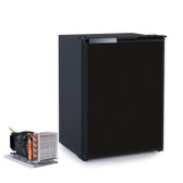 Vitrifrigo C42RBD4-F-1 1.4 cu. ft. Refrigerator with Freezer, Black door, Adjustable Flange, Externally mounted compressor, 12/24V 115/230VAC - 50/60Hz