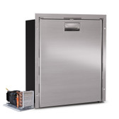 Vitrifrigo C75RXD4-F-2 2.7 cu. ft. Refrigerator w/Freezer Compartment, Stainless Steel Front, External Unit, Adjustable Flange, Steelock Latch, 12/24VDC 115/230VAC - 50/60Hz OCX2