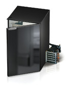 Vitrifrigo C55RBN4-F-1 Freezer, Black door, Ext unit, Adj Flange,