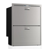 Vitrifrigo DW180IXD4-EF-2 Double Drawer, Freezer top/Refrigerator Bottom, Stainless door, Flush Flange, Int unit,