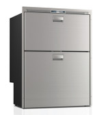 Vitrifrigo DW210IXD1-EFI-2 Double Drawer, Freezer w/ice maker top/Refrigerator bottom, Stainless door, Flush Flange, Int unit