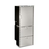 Vitrifrigo DW360IXN1-EXIV-1 OCX2 Refrigerator (5.5 cu. Ft.)/2- Drawer Freezer w/ice maker (5.1 cu. ft.), Stainless, Adj Flange, SL Latch, Dual Int units