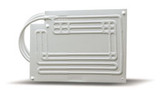 Vitrifrigo PT1-Q Evaporator, Flat, Pressed white aluminum, 11-13/16"L x 8-1/2"W, 6 ft. Line set