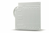 Vitrifrigo PT4-Q Evaporator, Flat, Pressed white aluminum, 13-3/4" L x 13-3/4" W, 6 ft. lineset