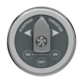 Sleipner SM8965 Control panel for bow thruster, round design, boat switch