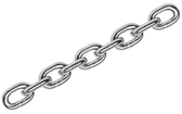 Cromox CDK 6mm x P18.5mm Anchor Chain Grade 60  -  AISI 316L, DIN 766 Dims, tested, calibrated, bright polished - Sold By Foot - Quote only