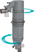 Vetus Rotatable muffler/gooseneck, type NLPG, with rotating inlet and outlet for Ø 75 mm hose