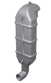 Vetus Exhaust gooseneck type LT60, for Ø 60 mm hose