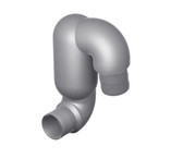 Vetus Exhaust gooseneck type LT9090 with inlet Ø 90 mm and outlet Ø 90 mm