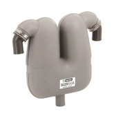 Vetus Exhaust gas separator with 50 mm rotating connections and 38 mm drain