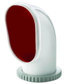 Cowl ventilator type Samoen, silicone with red interior, Ø 125 mm (incl. synthetic deck ring and nut)