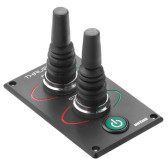 Bow thruster panel with two joysticks, for hydraulic bow and stern thruster (5 positions)