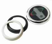 Round bow thruster touch panel with time delay, built in Ø 52 mm, 12/24 V