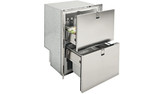 Isotherm Double Drawer 160 LIGHT Stainless Steel Flush Mount - Freezer with Ice Maker