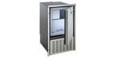 Isotherm Full Size Ice Maker - Stainless Steel Door, Crescent “White” Ice, 115V 60Hz AC, Flush Mount 3-side flange