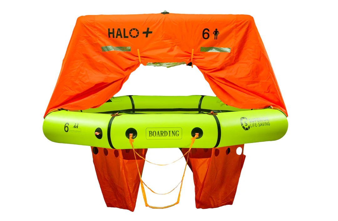 Hexagonal Modular Rafts HALO+ Compact Single Tube Raft With Canopy