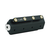 SBR BATTEN RECEPTACLE L200 AL MADE + FOR D26 ROUND BATTEN + FOR M12 TOGGLE
