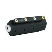 SBR BATTEN RECEPTACLE L200 AL MADE + FOR D26 ROUND BATTEN + FOR M14 TOGGLE