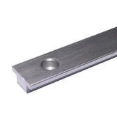 T TRACK 26X4 SCREWS 50, SILVER, L=1000