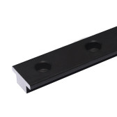 T TRACK 40X8 SCREWS 50, BLACK, L=1000
