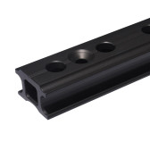 BLACK MAXI MAINSHEET TRACK - 47X31 MM STOP PIN HOLES L=1000