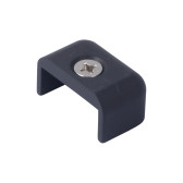 SIMPLE END FITTING 32X6 BLACK ALU