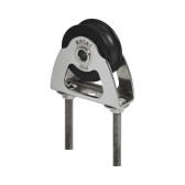 MINI S.STEEL DECK-BLOCK D040 UPRIGHT