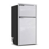 Vitrifrigo DP150IJD3O-F 5.3 cu. ft. Double Door Refrigerator/Freezer, Gray Front, CHROMELOCK, Adjustable Flange, Internal Unit, 12/24VDC Only UL-2027