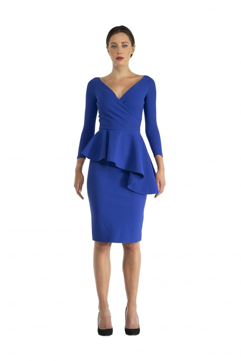 chiara boni blue dress