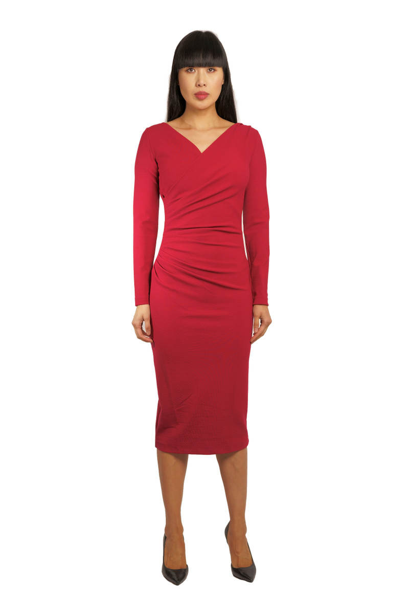 chiara boni red dress