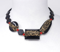 Pat Whyte Leopard Resin Necklace