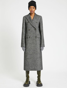 Sportmax Grey Tweed Coat