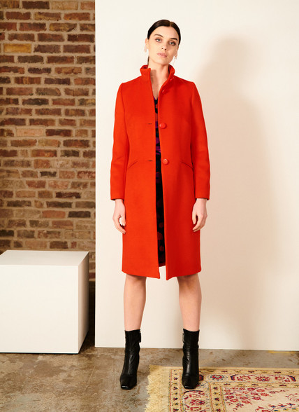 Fee G red wool coat