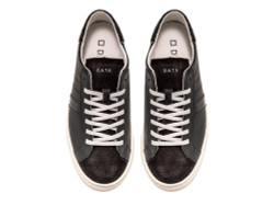 DATE black sneakers with glitter detail