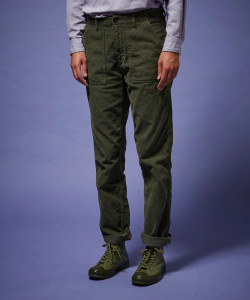 Army Green Corduroy Trousers