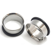 Pair of STEEL TUNNELS gauges- Choose your size 00g-1 inch