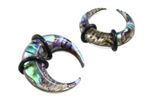 Zaya Body Jewelry Pair Shell Pinchers Horseshoes 00g 0g 2g 4g 6g 8g Ear Plugs Tapers septum gauges