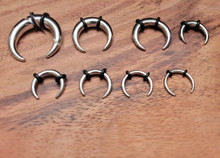 Zaya Body Jewelry 9 Steel Pinchers 0g-14g Pinchers Horseshoes Talons Tapers Crescents septum gauges 0g 1g 2g 4g 6g 8g 10g 12g 14g stretching kit