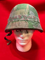 *SOLD* Swiss WWII M18-40 Military Helmet with 2-Sided Camo Cover *SOLD*