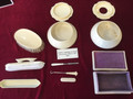 German/Irish cosmetics set made in celluloid (fake Ivory) 