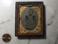 SOLD Tin type photo of a baby/ toddler.  Framed  SOLD 