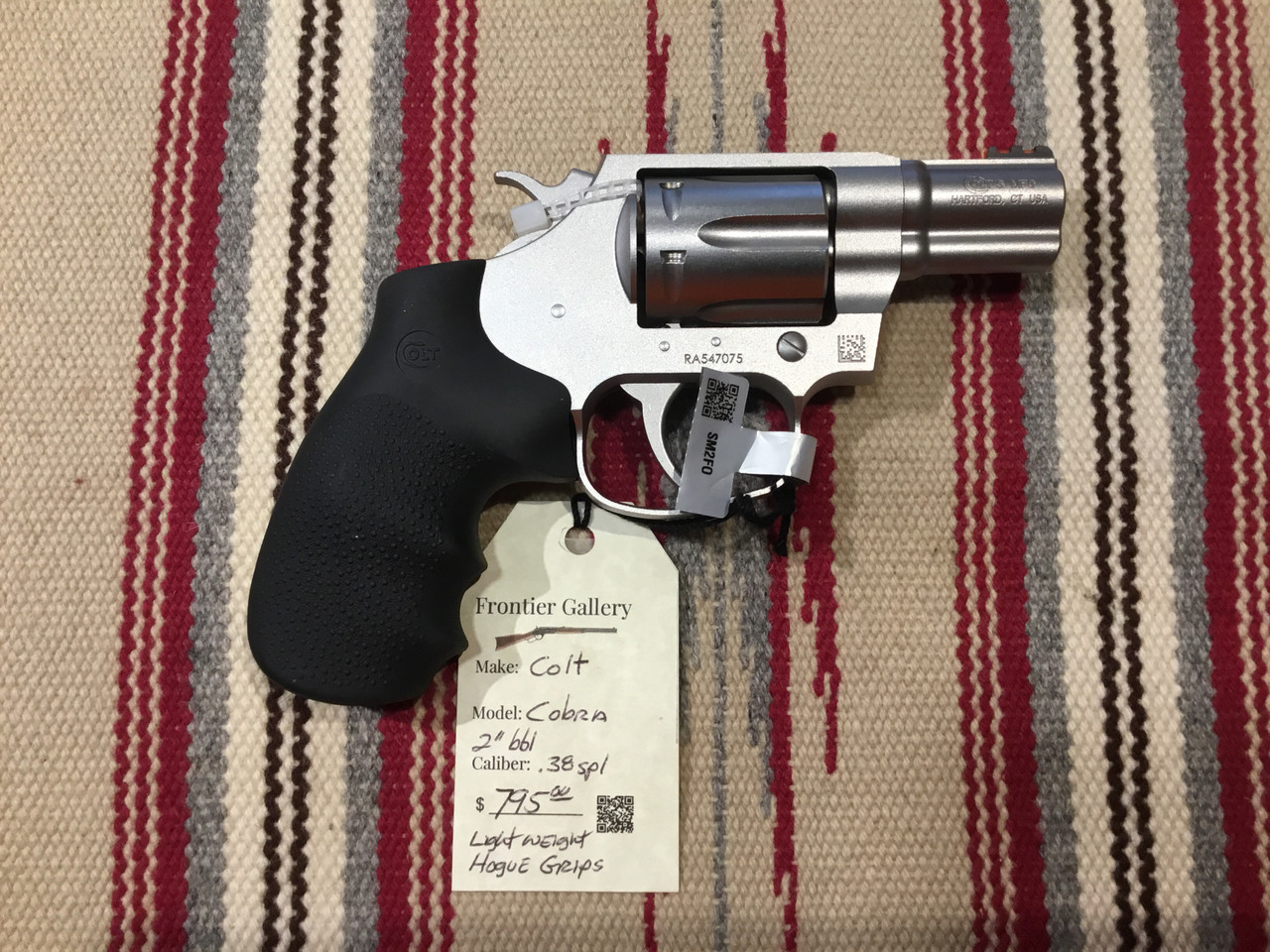 Colt Cobra 38 Spl New 2 Inch l Light Weight With Colt Hogue Grips Sold Frontier Gallery Llc The Antique Old Gun Store Colt Cobra 38 Spl New 2 Inch l Light Weight With Colt Hogue Grips Sold Frontier Gallery Llc The Antique Old Gun Store