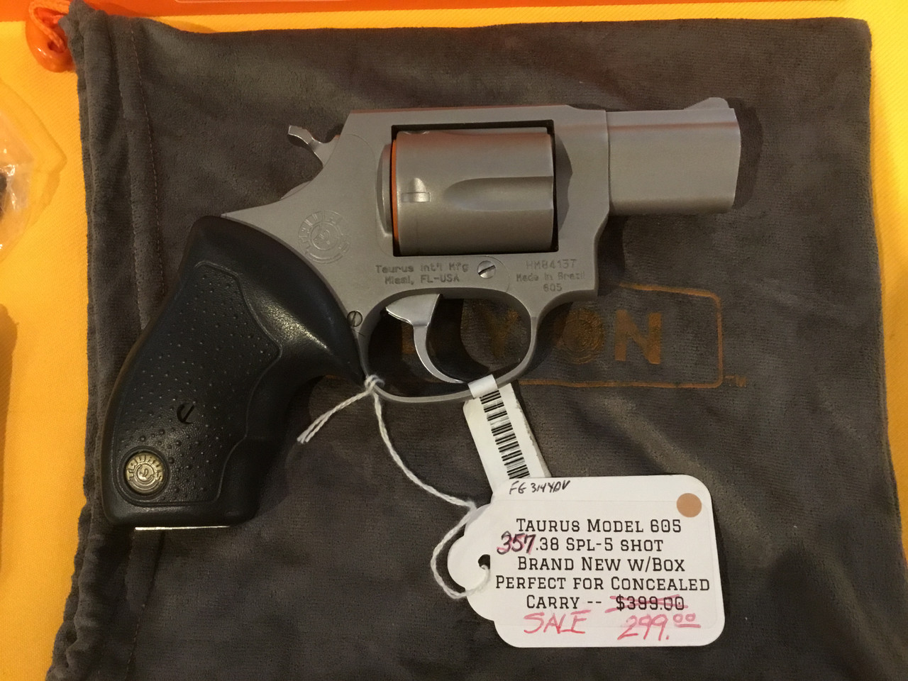 Taurus Model 605 357 Magnum Five Shot Pistol Brand New In Box Sold Frontier Gallery Llc The Antique Old Gun Store