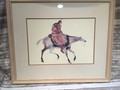 Art print. Native American on horseback 