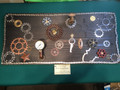“Gauge  Garden “ steam punk art, recycled bicycle parts, local artist 